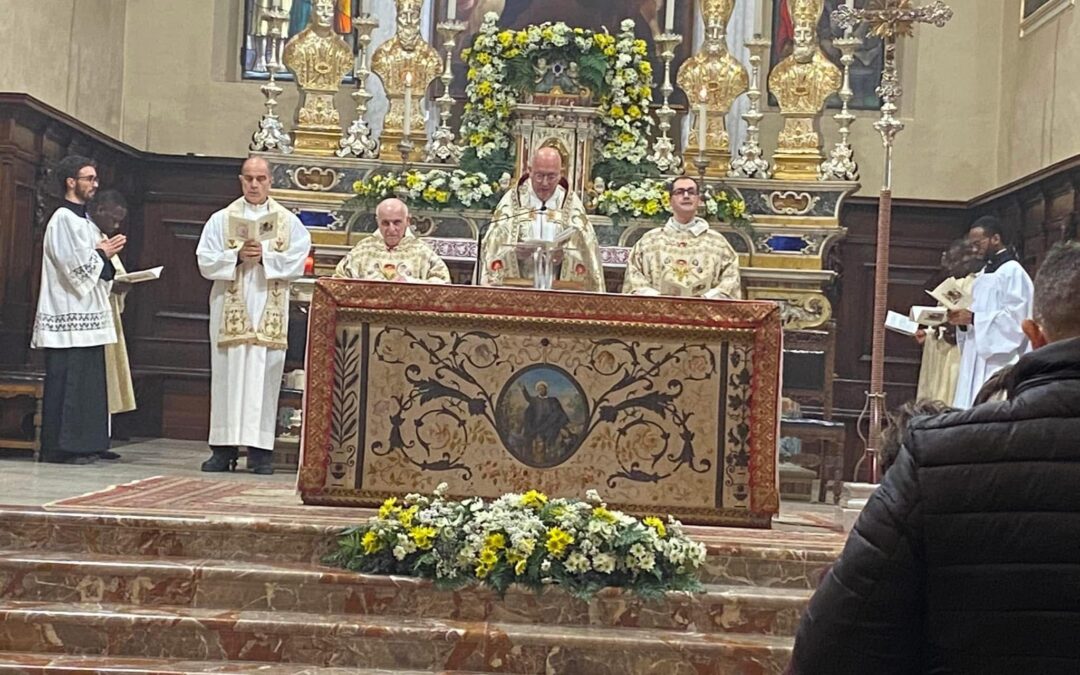 Celebración de las Primeras Vísperas de San Jerónimo Emiliani en Somasca